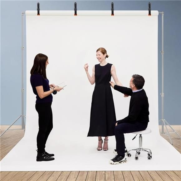 Photo Backdrop Stand, 10x9.2ft Stainless Steel Adjustable Background Stand - Picture 6 of 8